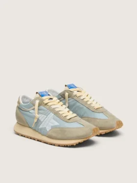 Men’s Marathon with light blue nylon upper and pastel blue star