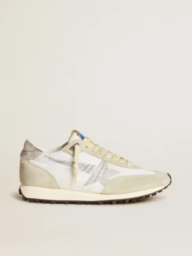Men’s Marathon with white nylon upper and silver star