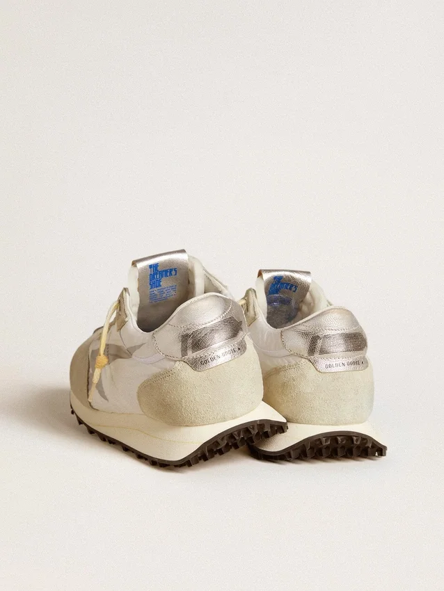 Men’s Marathon with white nylon upper and silver star