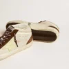 Men's Mid Star in beige glitter with yellow suede star and cotton flash