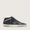 Men's Mid Star in nubuck with black leather star and silver flash