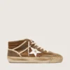 Men's Mid Star LAB in rust-colored suede with white leather star
