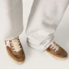 Men's Mid Star LAB in rust-colored suede with white leather star