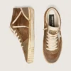 Men's Mid Star LAB in rust-colored suede with white leather star