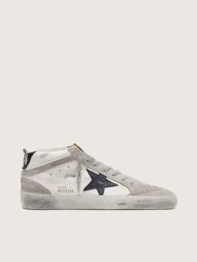 Men's Mid Star white with black star