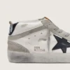 Men's Mid Star white with black star