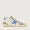 Men's Mid Star with blue leather star and dove-gray suede inserts