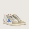 Men's Mid Star with blue leather star and dove-gray suede inserts