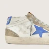 Men's Mid Star with blue leather star and dove-gray suede inserts