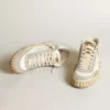 Men’s Mid Star with ice-gray suede inserts and white star