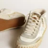 Men’s Mid Star with ice-gray suede inserts and white star