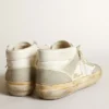 Men’s Mid Star with ice-gray suede inserts and white star