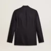Men's midnight blue wool double-breasted blazer