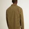 Men's olive-colored cotton shirt
