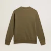 Men's olive green sweatshirt with Golden lettering