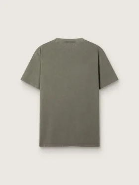 Men’s olive green T-shirt with Golden lettering