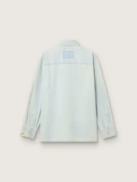 Men’s overshirt in light blue denim