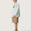 Men’s overshirt in light blue denim