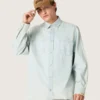 Men’s overshirt in light blue denim