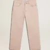 Men's pink dyed jeans