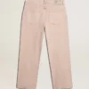 Men's pink dyed jeans