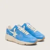 Men’s Running Sole in bright blue suede with white star