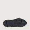 Men’s Running Sole in cream nylon and leather with green leather star