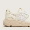 Men's Running Sole in mesh and white nappa