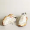 Men's Running Sole with leather star and heel tab with red print