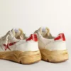 Men's Running Sole with leather star and heel tab with red print