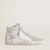 Men's Slide in leather with suede details