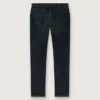 Men’s slim-fit jeans in dark indigo stretch denim