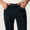 Men’s slim-fit jeans in dark indigo stretch denim