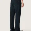 Men’s slim-fit jeans in dark indigo stretch denim