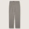 Men’s slim-fit pants in gray Prince of Wales check
