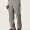 Men’s slim-fit pants in gray Prince of Wales check