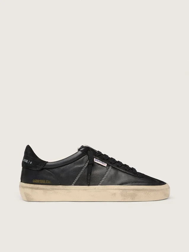 Men’s Soul Star in black bio-based nappa