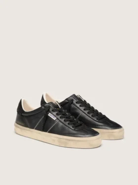 Men’s Soul Star in black bio-based nappa