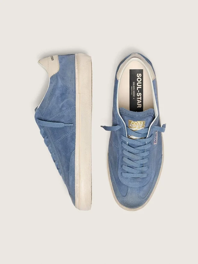 Men’s Soul Star in denim-blue suede