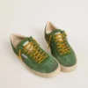 Men's Soul Star in green suede with green leather heel tab