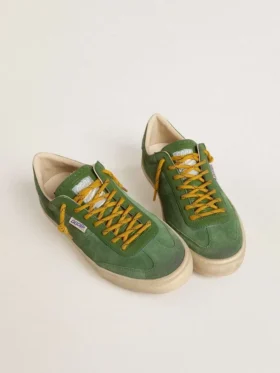 Men’s Soul Star in green suede with green leather heel tab