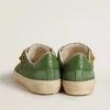 Men's Soul Star in green suede with green leather heel tab
