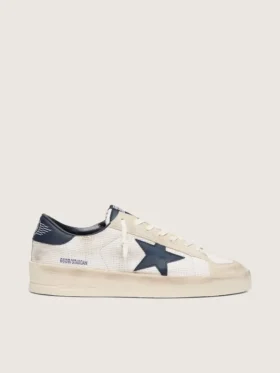 Men’s Stardan in beige suede with blue star
