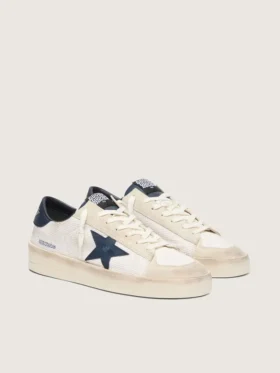 Men’s Stardan in beige suede with blue star