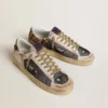 Men's Stardan in nappa and mesh with leopard-print pony skin heel tab