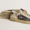 Men's Stardan in nappa and mesh with leopard-print pony skin heel tab