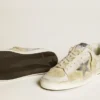 Men's Stardan in nubuck and crackle leather with silver metallic leather star