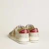 Men's Stardan in nubuck and crackle leather with silver metallic leather star