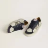 Men's Stardan in nubuck with metallic leather star and blue nappa heel tab