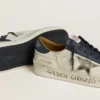 Men's Stardan in nubuck with metallic leather star and blue nappa heel tab